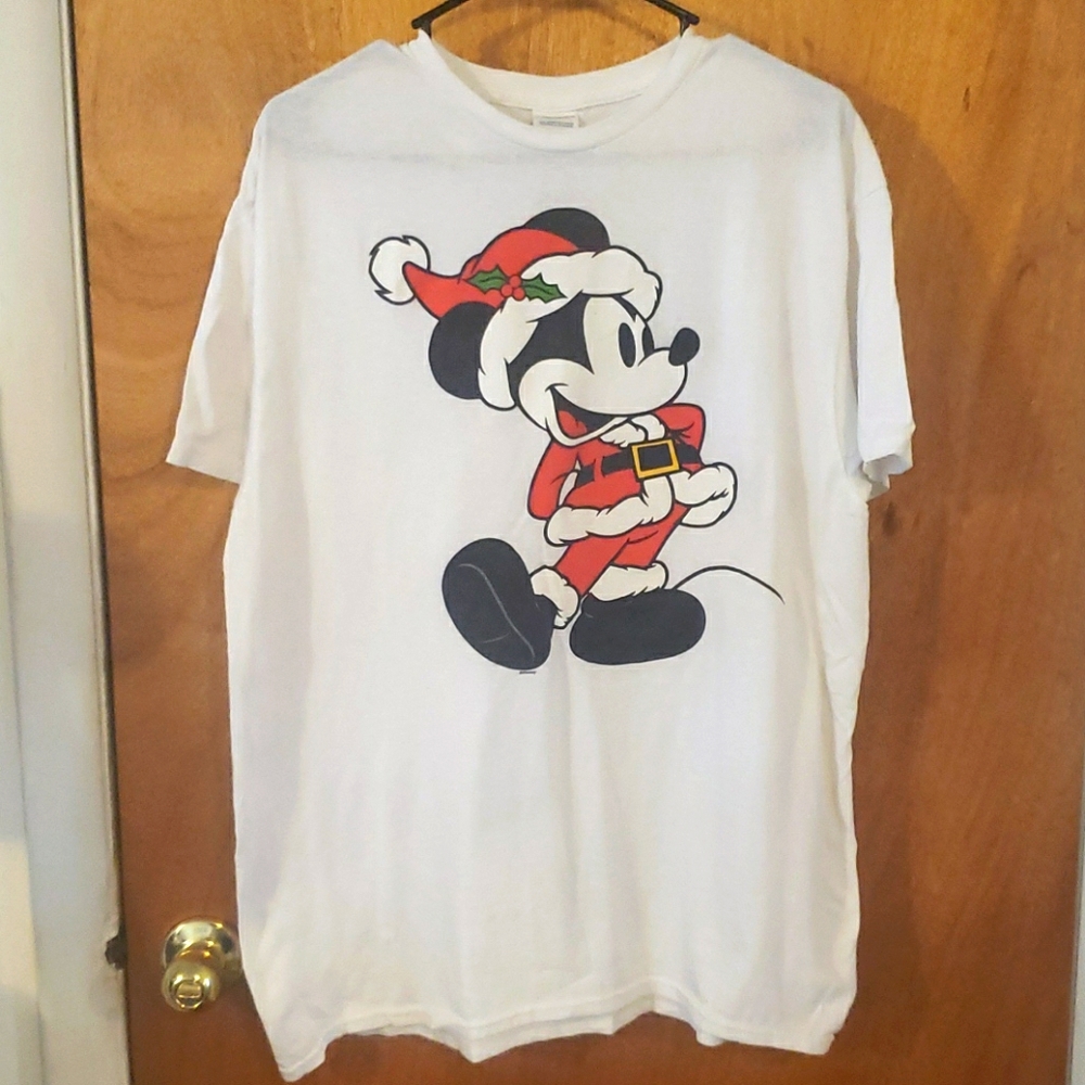 Disney Santa Mickey Mouse Christmas Unisex T Shirt